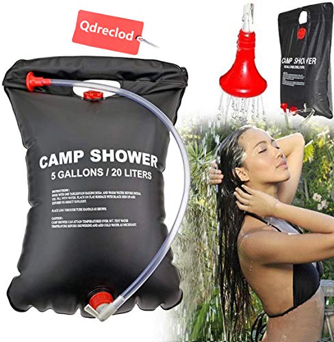 Qdreclod Camping Solar Shower Bag 20L aquecido ...