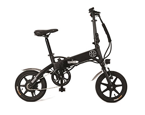 REVOE Urban, bicicleta elétrica dobrável para adultos, preta