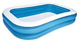 Família Bestway 54006 Retangulares 2 anéis de piscina, azul claro, 262 x 175 x 51 cm