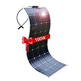 DOKIO 100W 12V painel solar fotovoltaico flexível monocristalino motorhome ...