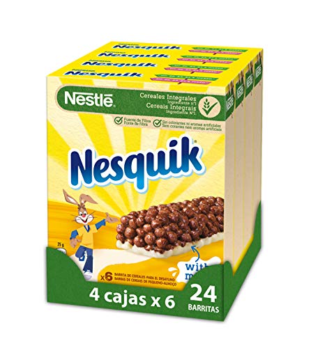 Barras Nestlé Nesquik - 4 embalagens de 6 barras, Total: 24 barras
