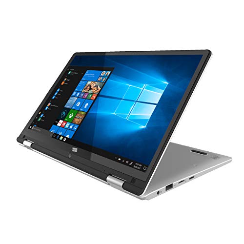 PRIXTON Flex Pro: laptop com tela de toque de 11,6 polegadas, sistema operacional profissional Windows 10 Pro, processador Intel Celeron Apollo Lake N3350, 4 GB de RAM / 64 GB, teclado espanhol