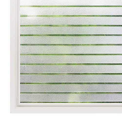 Rabbitgoo Privacy Window Vinyl, janela de vidro autoadesiva, janela laminada, adesivo decorativo UV eletrostático translúcido Office Kitchen White Rats 44,5x150cm