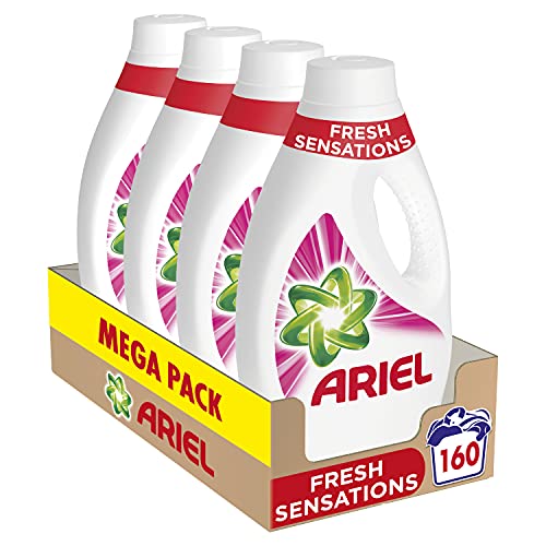 Detergente líquido Ariel, 160 lavagens (4 x 40), Aromas de sensações