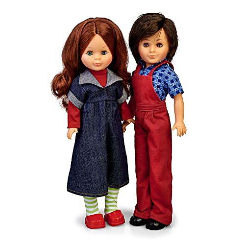 Coleção Nancy: Nancy e Lucas juntos, bonecas e vestidos no estilo clássico dos anos 70, com Nancy Letak e cabelo ruivo, para crianças e colecionadores a partir dos 3 anos, Famous, (700015990)
