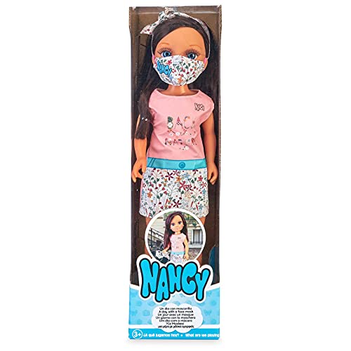 Nancy, um dia com uma máscara da moda, com uma máscara de boneca para meninos e meninas a partir dos 3 anos (Famous 700016551)
