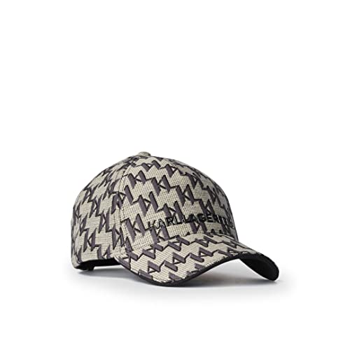 KARL LAGERFELD Hat man 216W3414 tecido cinza com estampa de monograma