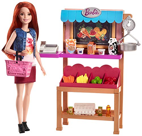 Barbie Mercearia, acessórios para bonecas (Mattel FJB27)