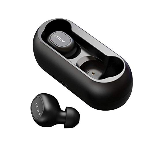 Fone de ouvido Bluetooth, HOMSCAM Bluetooth 5.0 Fones de ouvido sem fio Som Estéreo Fones de ouvido duplos Carga rápida Estojo de carregamento à prova d'água