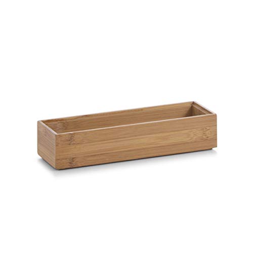 Zeller 13331 Caixa de encomendas, madeira, castanha, 23x7,5x5 cm