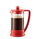 Bodum 10948-294 Cafeteira com êmbolo, 0,35 litros, aço inoxidável, vermelho