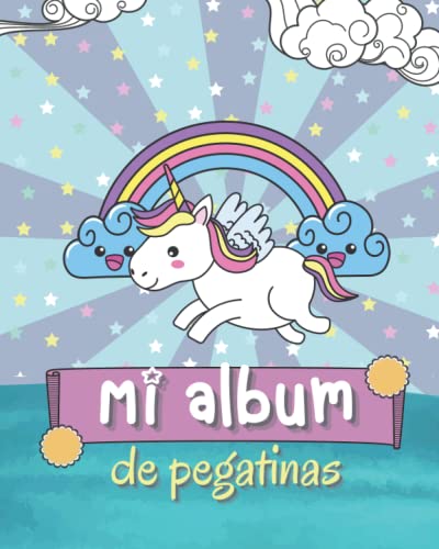 Stickers do meu álbum: Unicorn Intérieur Noir 71 páginas Presente perfeito para meninos e meninas.