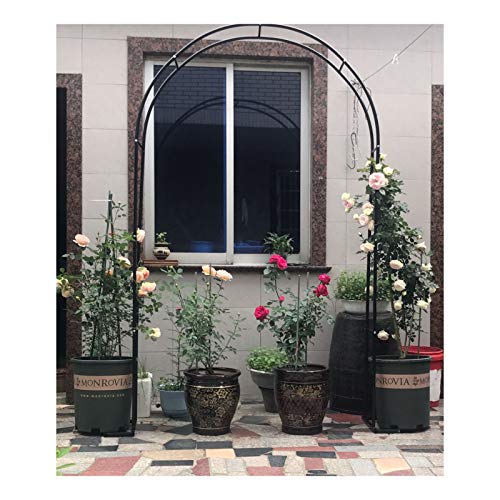 Arco de jardim HLMBQ para plantas ornamentais de escalada, arcos de metal, suporte de rosa durável 140x230cm/200x230cm/300x220cm