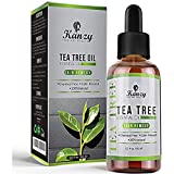 Kanzy Tea Tree Oil 60ml Natural Tea Tree Oil Tratamento Perfeito para Rosto, Corpo, Pele e Cabelo Óleo Essencial de Árvore chá biológico
