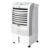Refrigerador de ar portátil oscilante 3 em 1 Amazon Basics (ventilador, umidificador e purificador) com 3 velocidades, temporizador e controle remoto, 60 W
