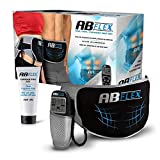 Eletroestimulador muscular ABFLEX para tonificar a área abdominal, controle remoto para ajuste rápido e simples, 99 níveis de intensidade e 10 exercícios para obter resultados rápidos