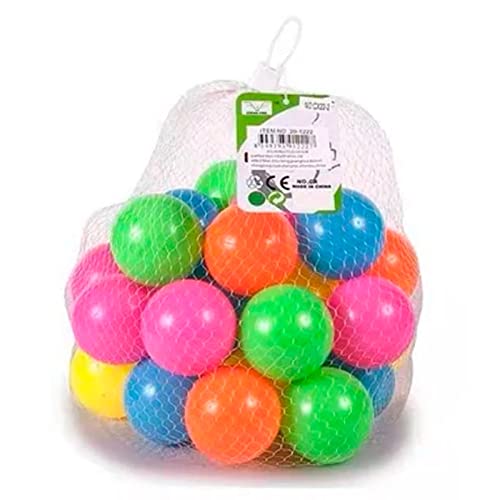 Acan Toinsa - Bolas vermelhas multicoloridas, bolas de plástico macio para brincar, crianças, brinquedos infantis, piscina, jardim de infância (6 cm, 30 unidades)