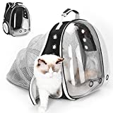 YUDOXN Pet Backpack.Extensible Cat and Dog Backpack.Space Capsule Bag Mochila para Cães Gatos, Mochila Portátil para Carregar para Gatos e Cachorros.  (Preto)