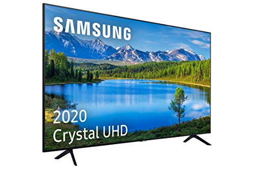 Samsung Crystal UHD 2020 50TU7095 - Smart TV de 50 polegadas com resolução 4K, HDR 10+, tela de cristal, processador 4K, PurColor, som inteligente, função de controle remoto e assistentes de voz compatíveis
