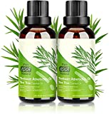 100% Natural Tea Tree Oil, 2 * 30ML Óleos Essenciais - Acne Oil, Acne Serum, Anti-Acne Treatment Contra Bleish Face and Skin, Anti-Pimples, Acne