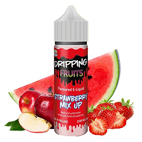 Dripping Fruit - Mistura de Morango - E-liquid Eco Vape |  50ML |  Sem nicotina: 0MG |  80VG / 20PG |  Vaper cigarro eletrônico E-líquido |  E cigarros |  E Shisha